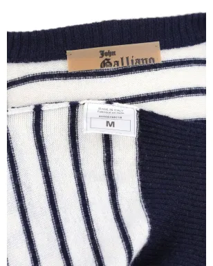 John Galliano Pre-Owned ストライプ柄カーディガン - サムネイル2