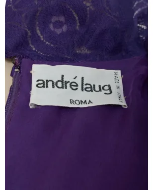 Andrè Laug Vintage プリーツミディドレス - サムネイル4
