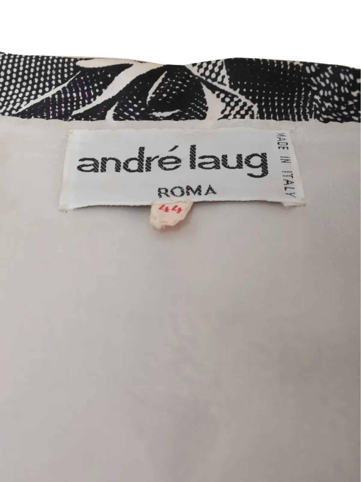 Andrè Laug Vintage ビンテージ ローズプリントシャツ - 画像2