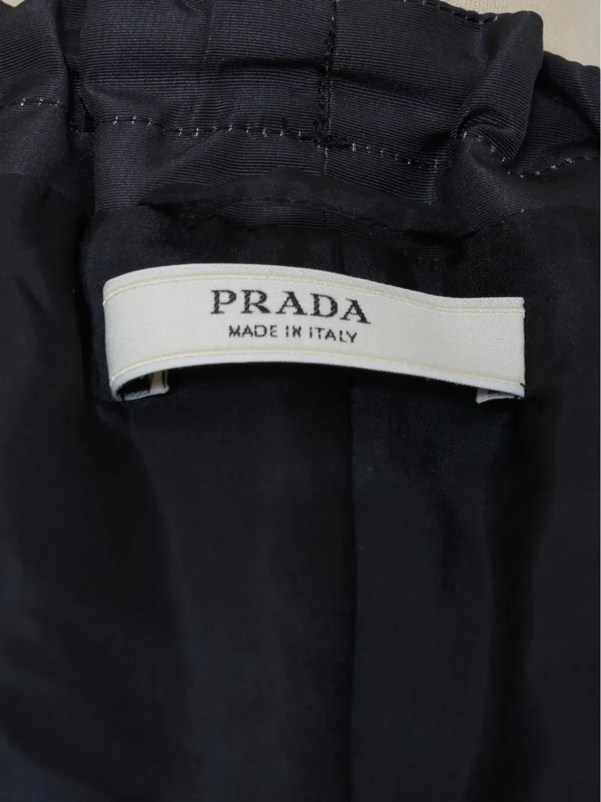 Prada ビンテージ パイソンプリント オーバーコート ネイビー - 画像4