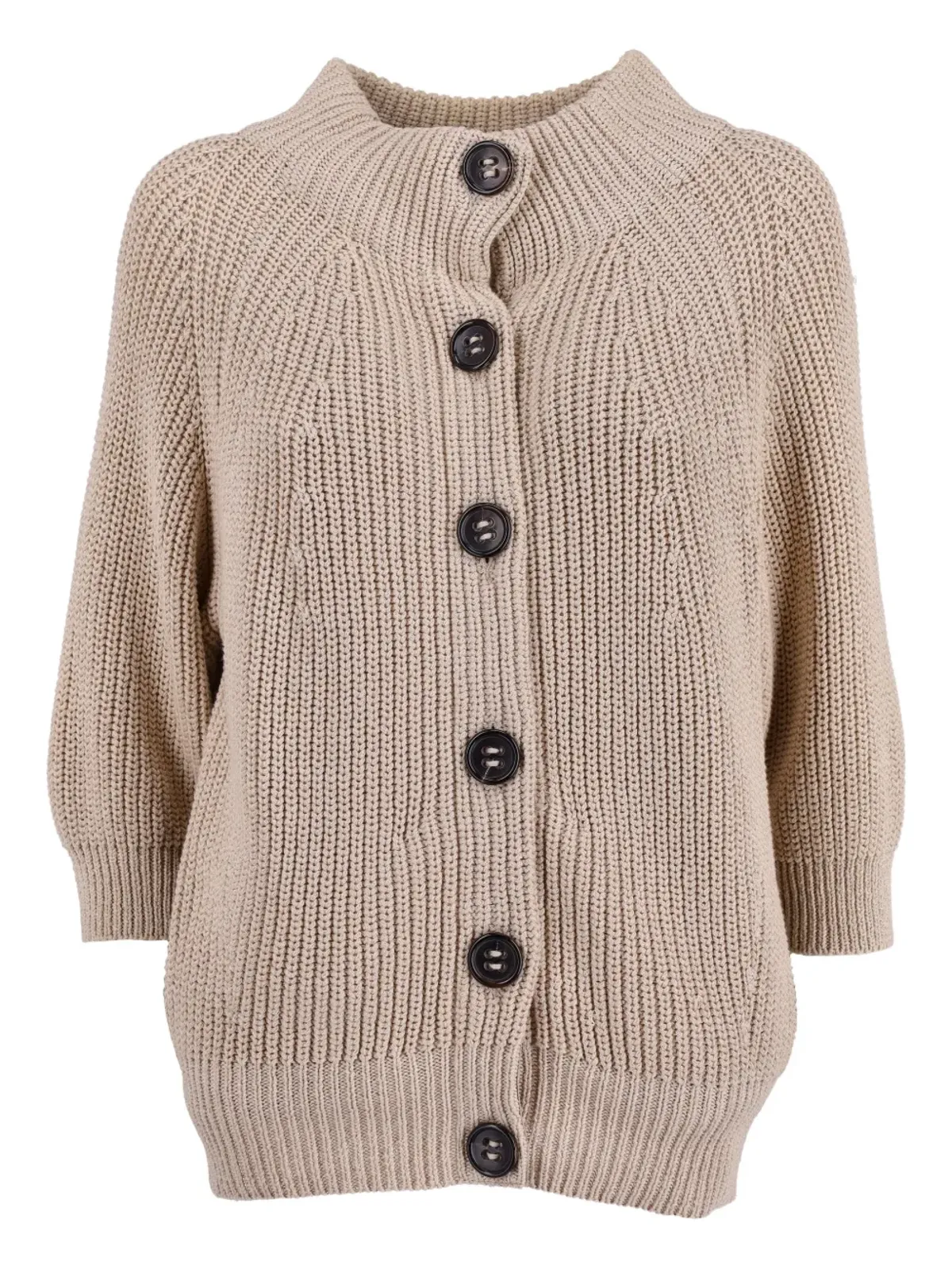 Agnona Vintage cotton cardigan - Brown - 画像1