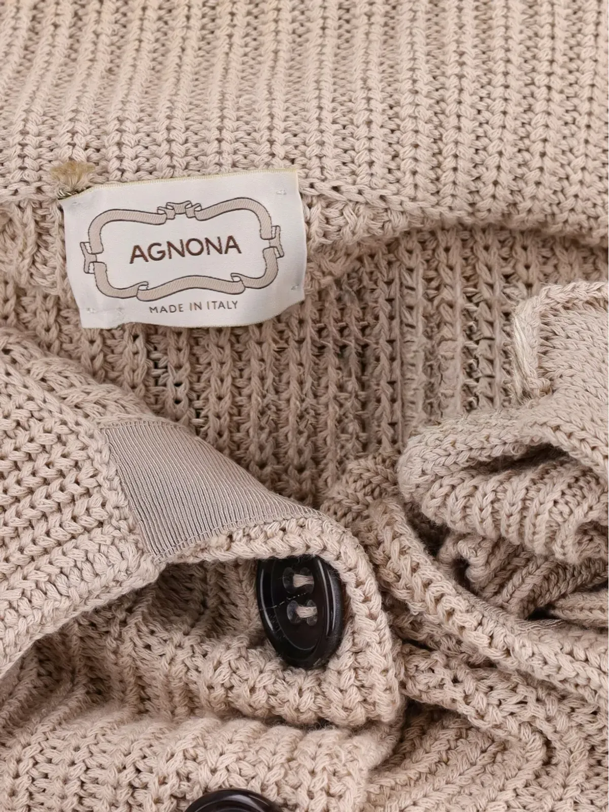 Agnona Vintage cotton cardigan - Brown - 画像5