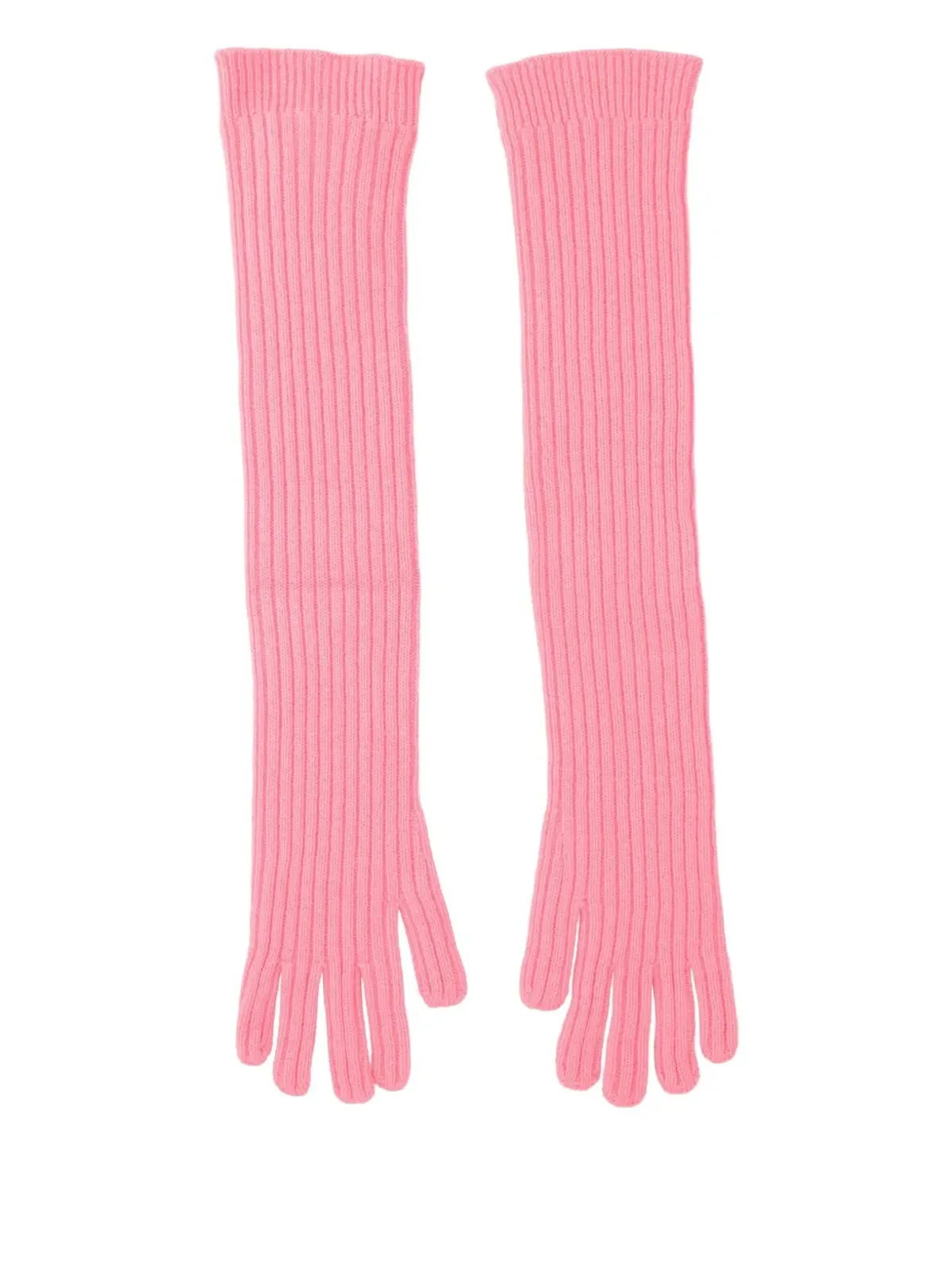 Prada ビンテージ カシミヤ手袋 ピンク - 画像1
