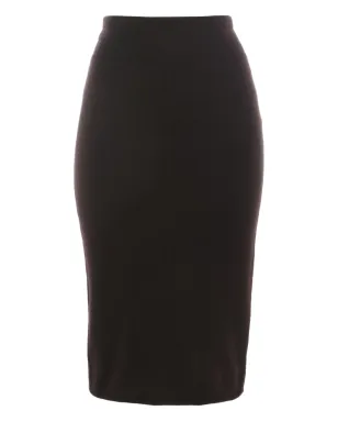 Alaïa Pre-Owned 1980年代ウールペンシルスカート（ブラウン） - サムネイル1