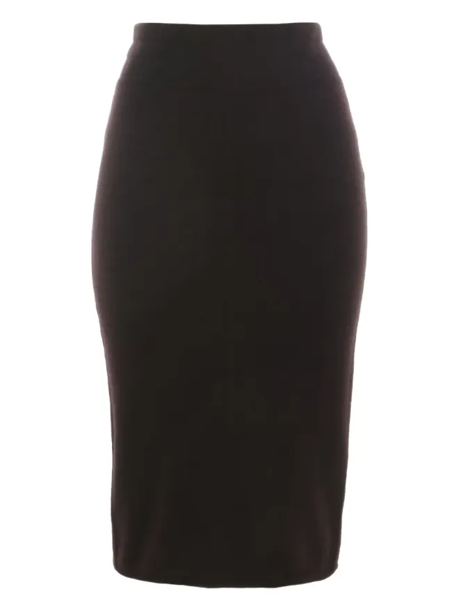 Alaïa Pre-Owned Alaïa Pre-Owned 1980年代ウールペンシルスカート（ブラウン）の商品画像