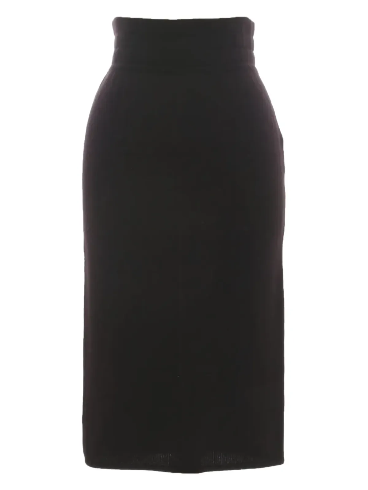 Alaïa Pre-Owned 1980年代ウールペンシルスカート（ブラウン） - 画像2