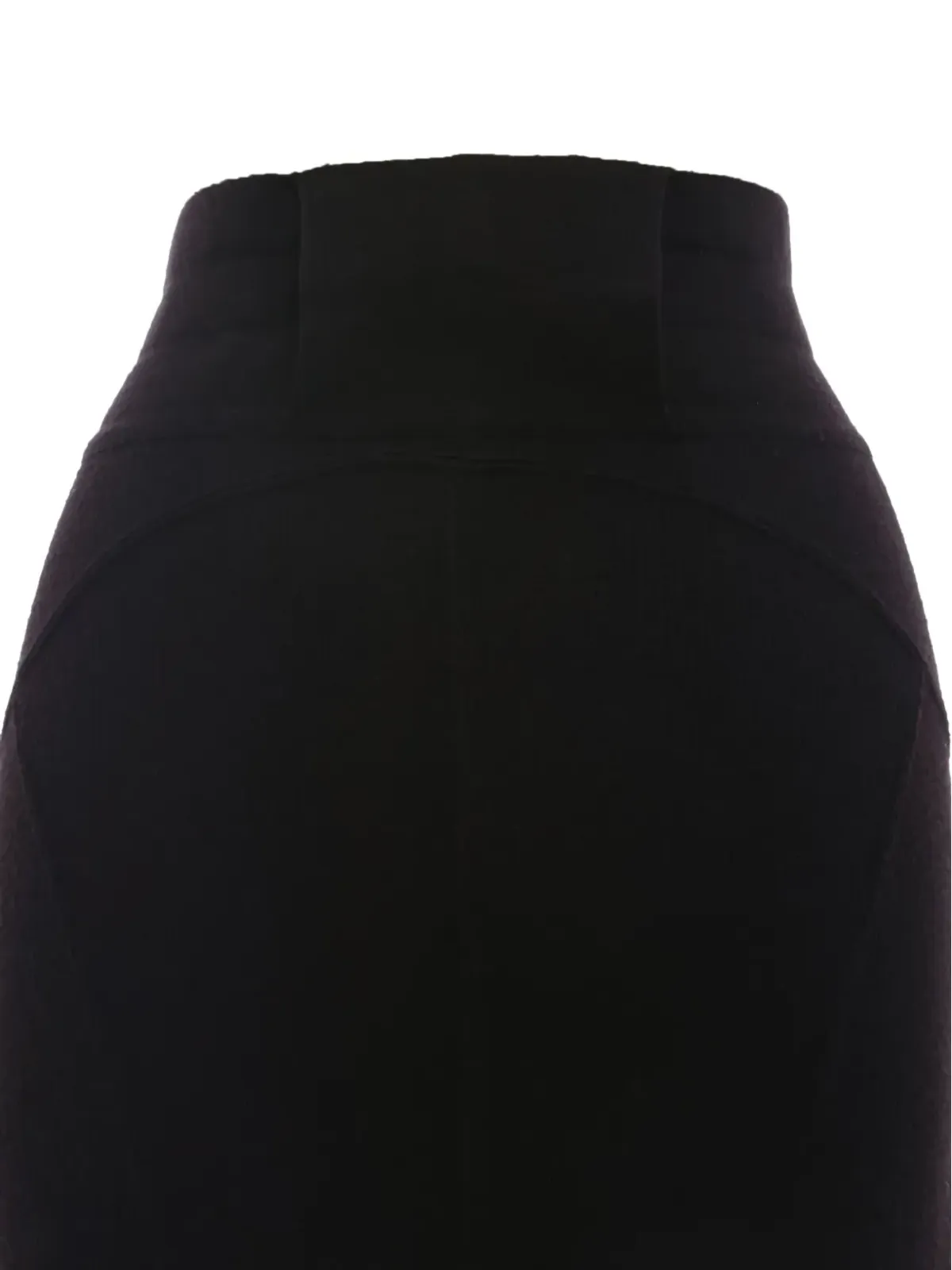 Alaïa Pre-Owned 1980年代ウールペンシルスカート（ブラウン） - 画像3