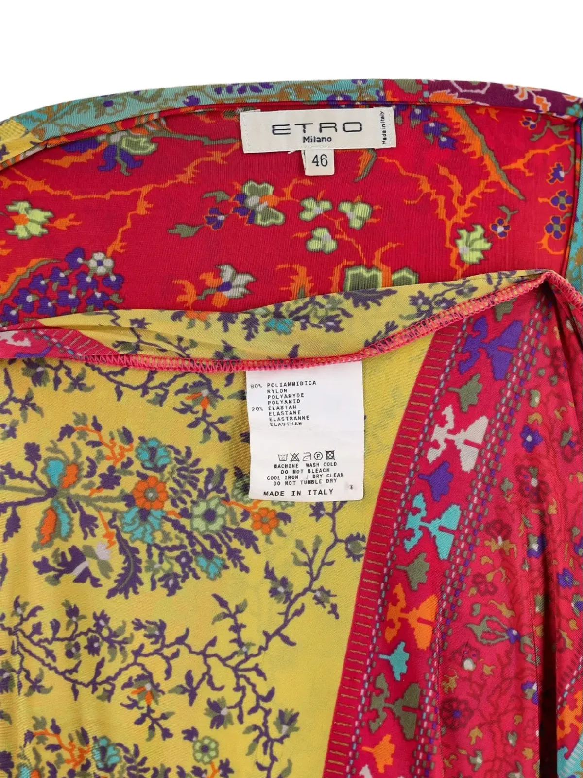 Etro Pre-Owned パターン柄のラップドレス - レッド - 画像5