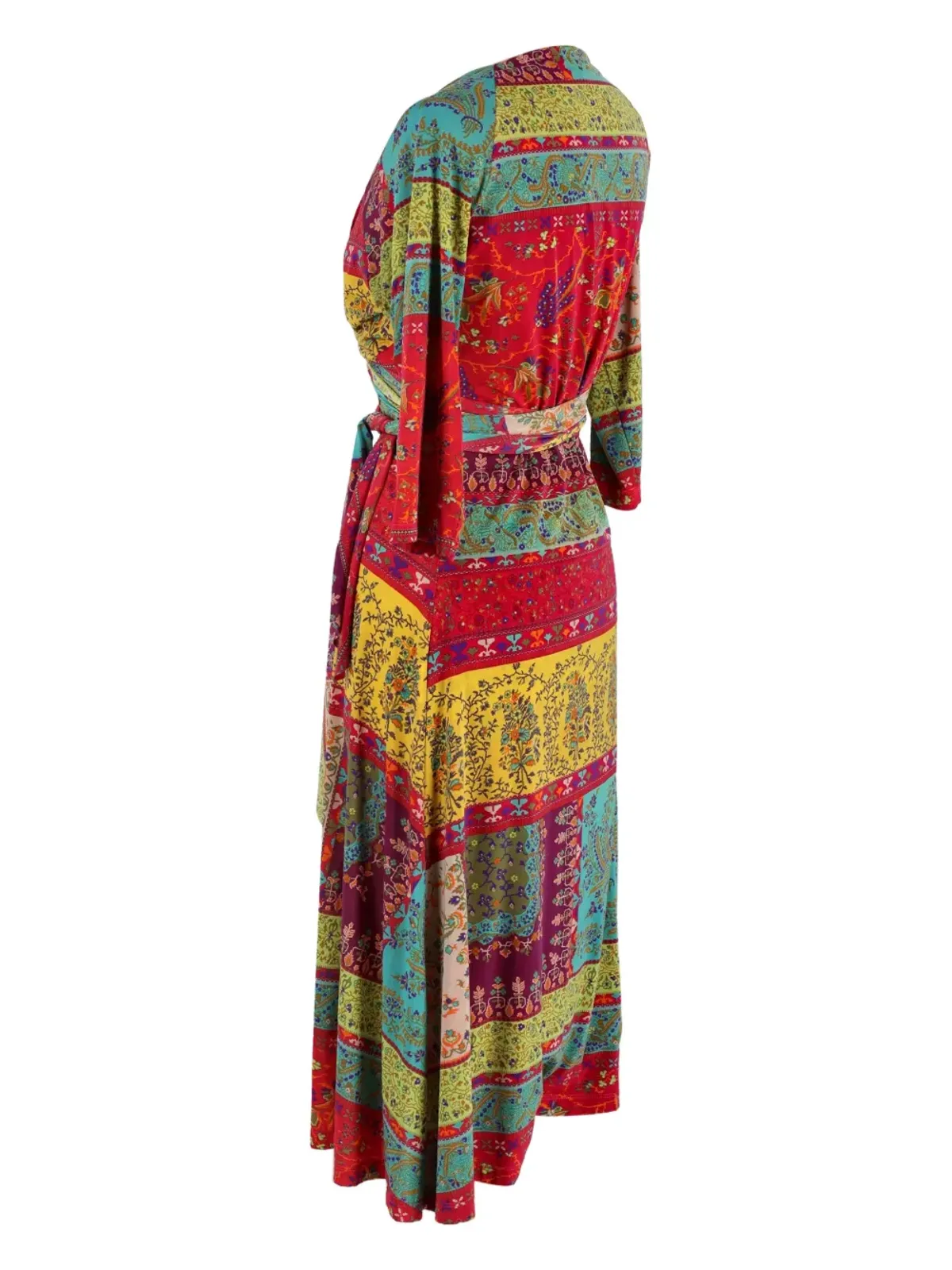 Etro Pre-Owned パターン柄のラップドレス - レッド - 画像3