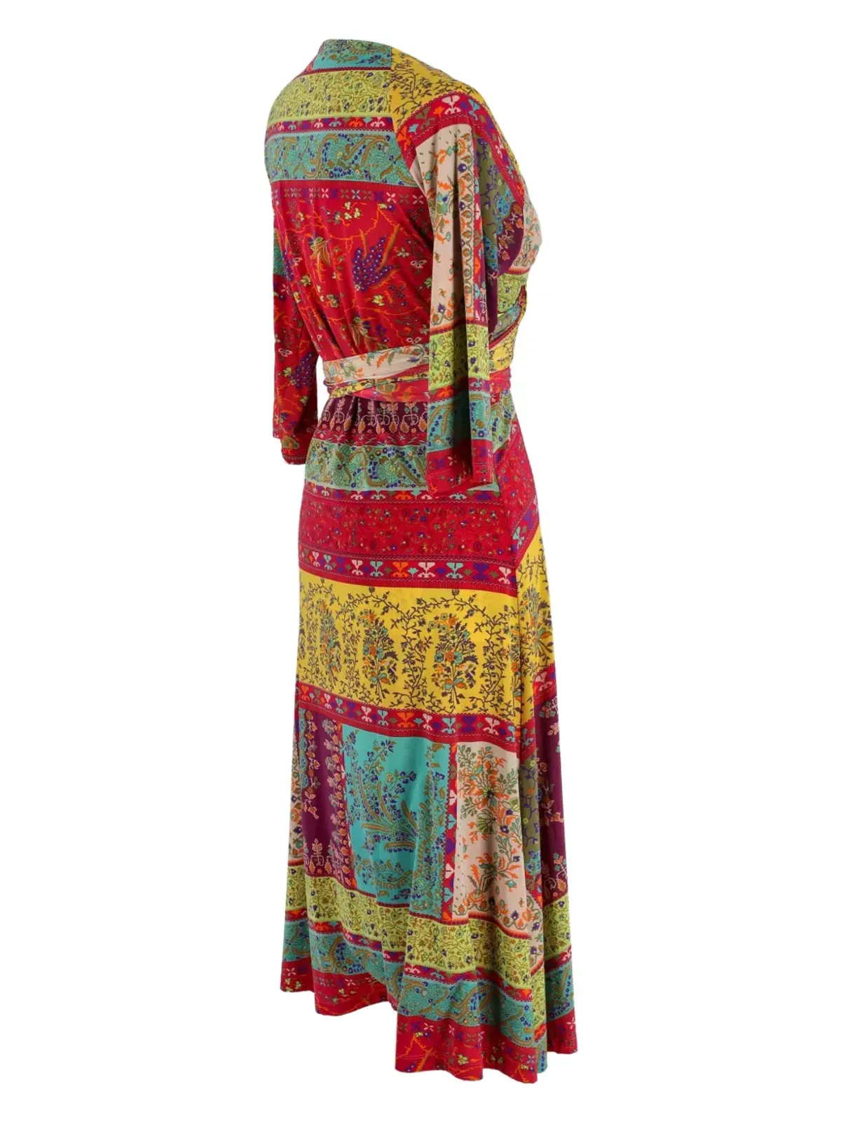 Etro Pre-Owned パターン柄のラップドレス - レッド - 画像4