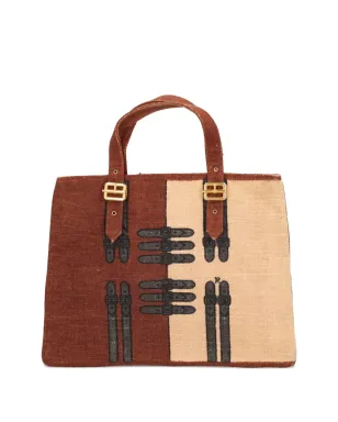 Roberta di Camerino Pre-Owned belt-print tote bag - Brown - サムネイル3