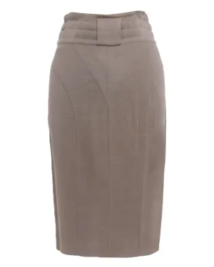 Alaïa Pre-Owned 1980年代 ペンシルミディスカート - サムネイル2