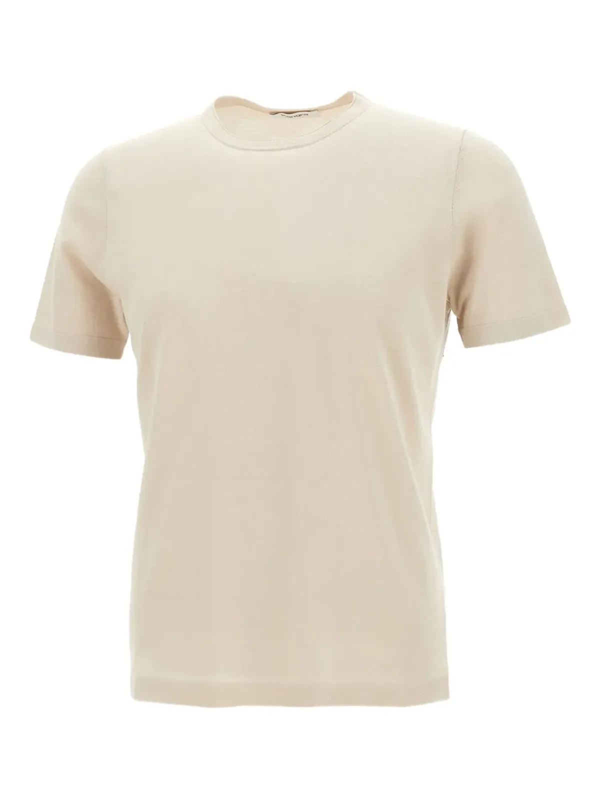 Kangra クルーネック コットンTシャツ - ベージュ - 画像1