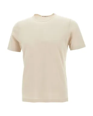 Kangra クルーネック コットンTシャツ - ベージュ - サムネイル1