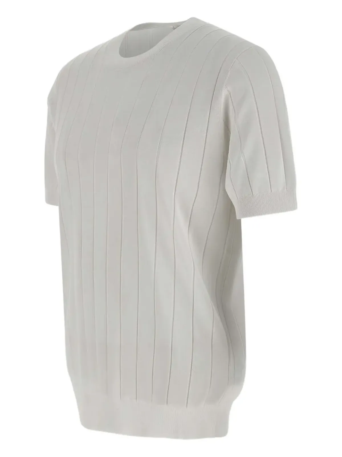 Kangra リブ編みの半袖Tシャツ - 画像3