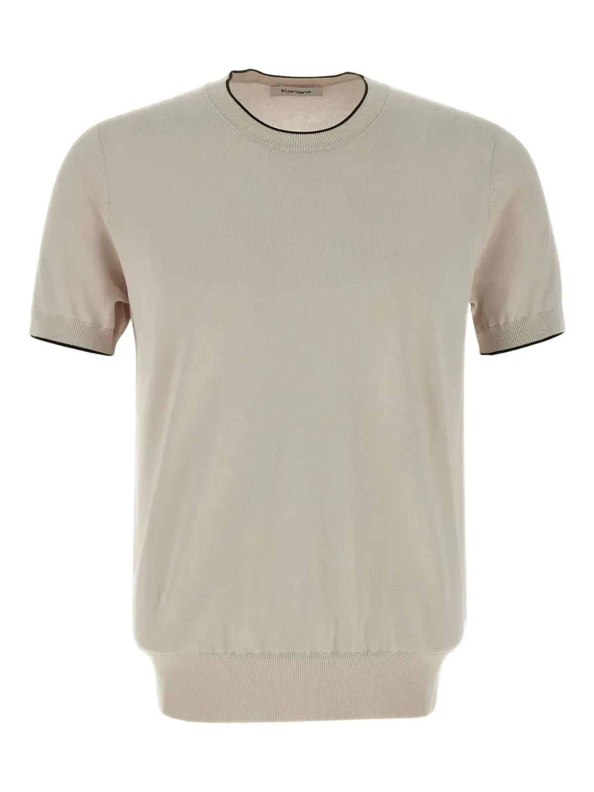 Kangra リブ編みクルーネックTシャツ - 画像1
