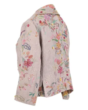 Aspesi Vintage floral-embroidered blazer - Neutrals - サムネイル2