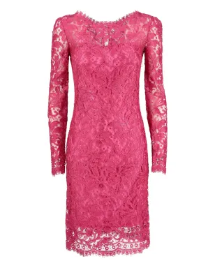 PUCCI Pre-Owned 刺繍入りレースドレス - ピンク - サムネイル1