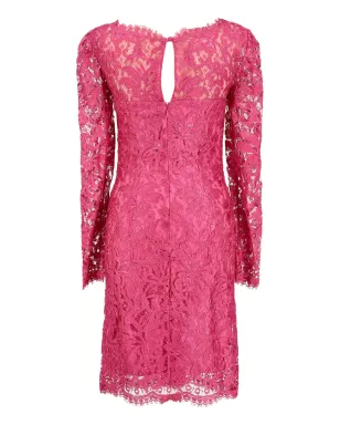 PUCCI Pre-Owned 刺繍入りレースドレス - ピンク - サムネイル4