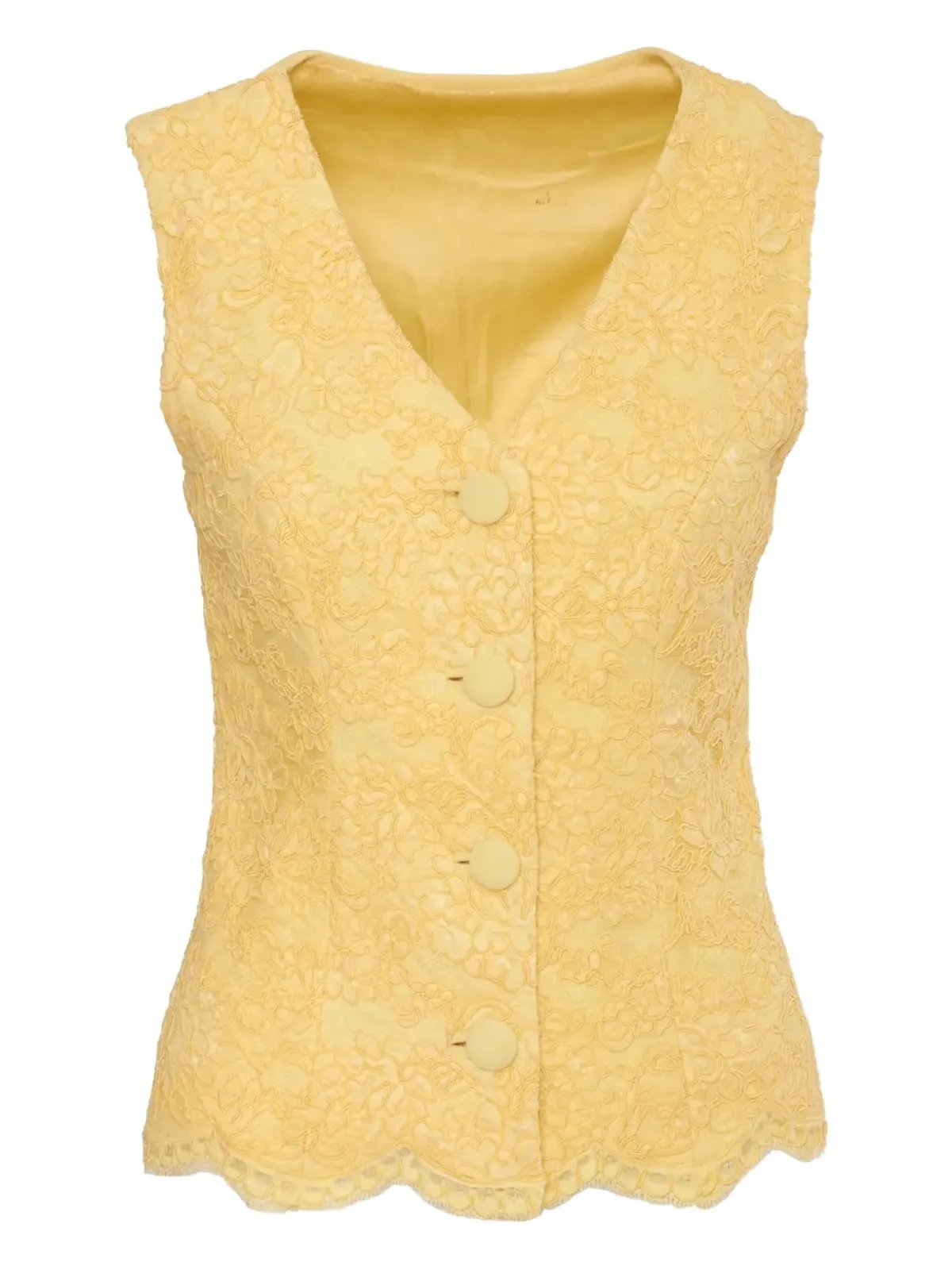 Gai Mattiolo Vintage レース付きベストトップ - 画像1