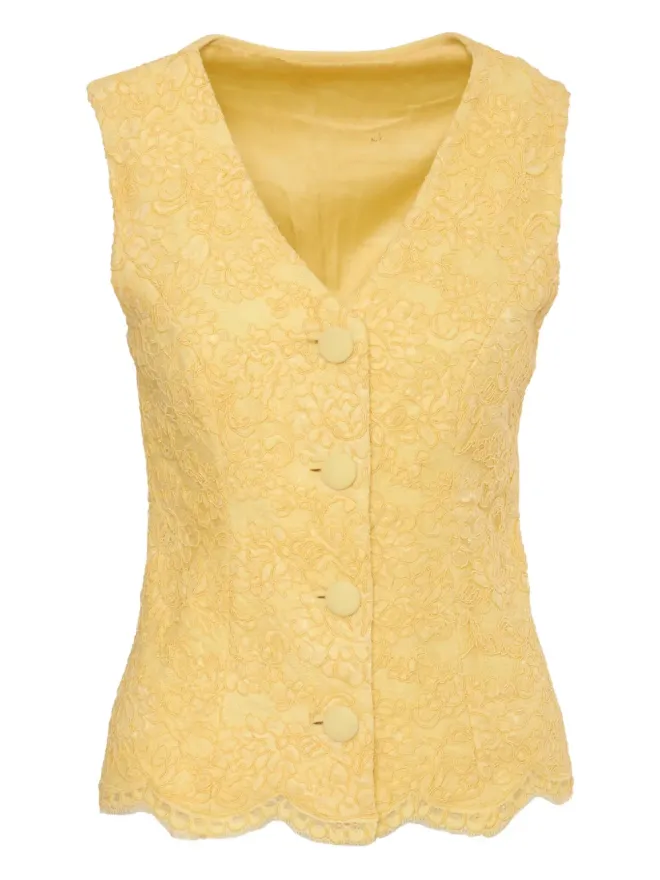 Gai Mattiolo Vintage Gai Mattiolo Vintage レース付きベストトップの商品画像