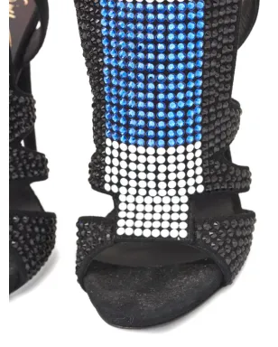 Giuseppe Zanotti Vintage ビンテージ ストラスサンダル ブラック - サムネイル5