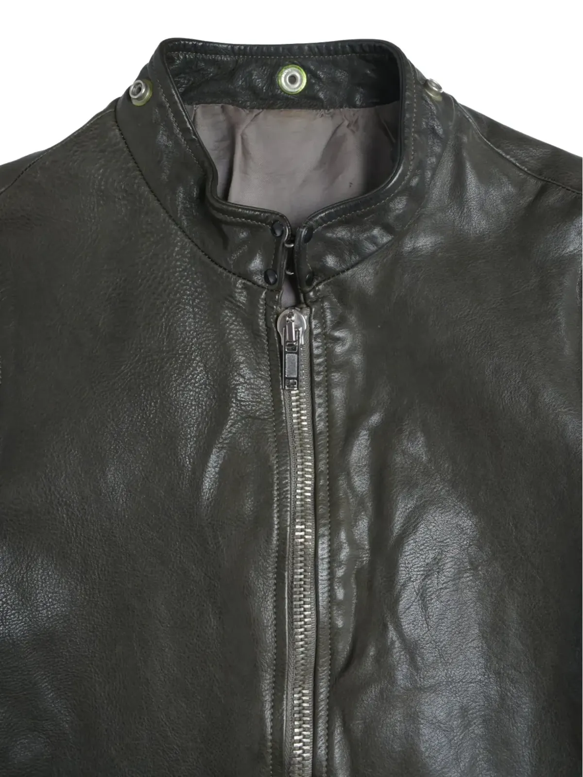 Rick Owens Vintage ジップアップレザージャケット - 画像3