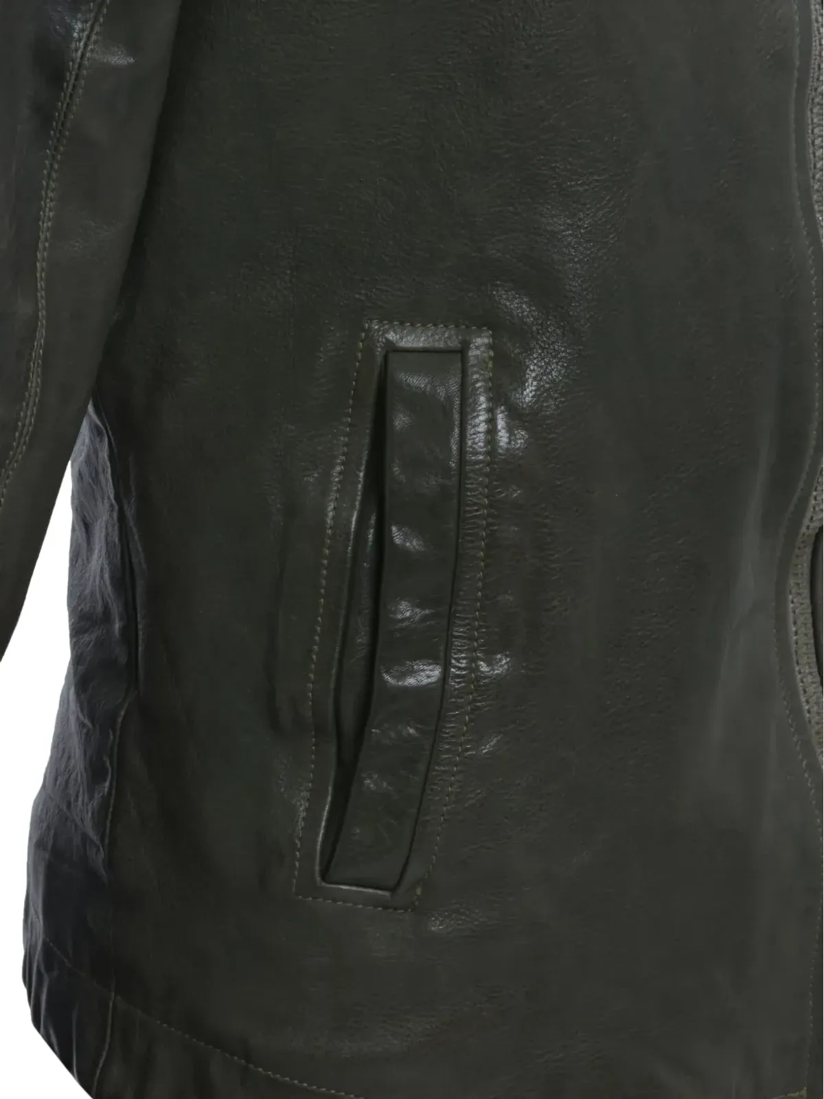 Rick Owens Vintage ジップアップレザージャケット - 画像4
