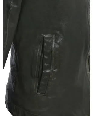 Rick Owens Vintage ジップアップレザージャケット - サムネイル4