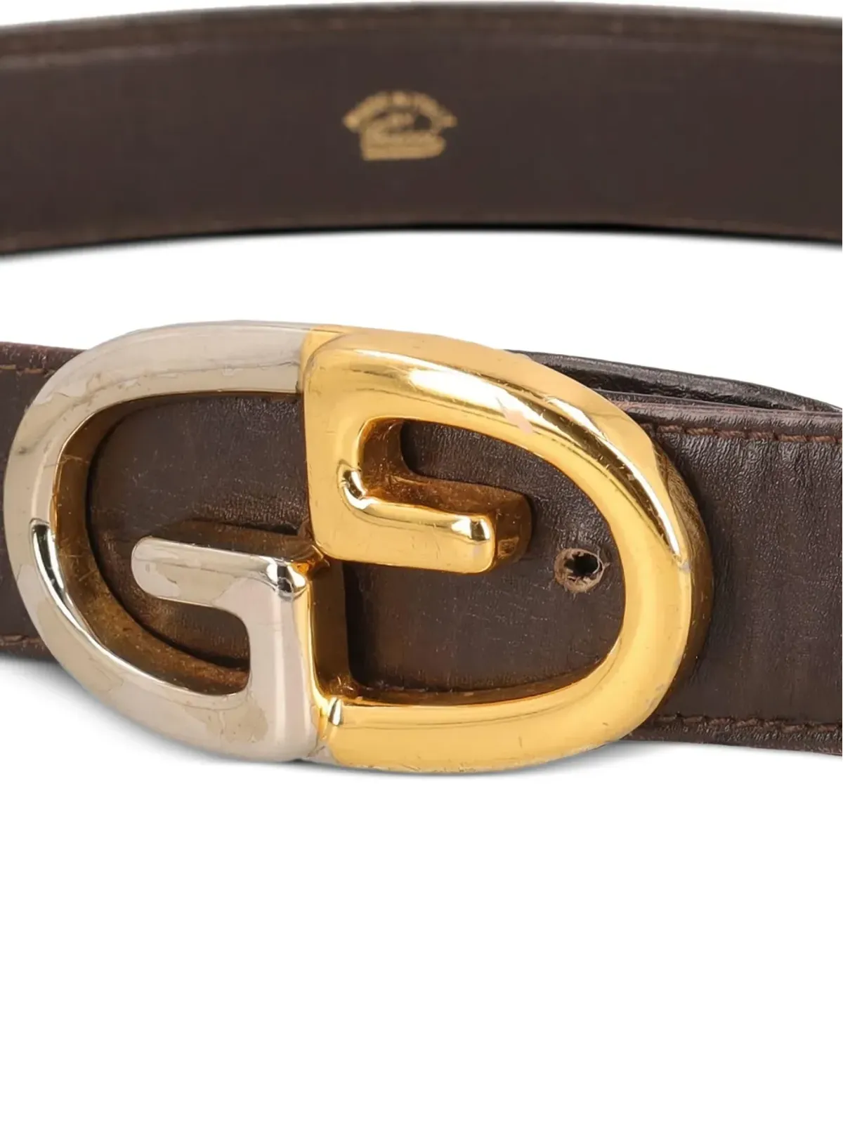 Gucci ビンテージ インターロッキングG ベルト ブラウン - 画像2