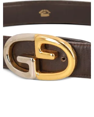 Gucci ビンテージ インターロッキングG ベルト ブラウン - サムネイル2