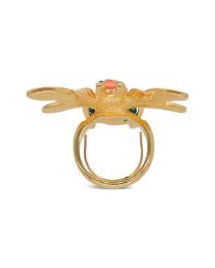 Kenneth Jay Lane Vintage ビンテージ蜂モチーフリング - グリーン - サムネイル2