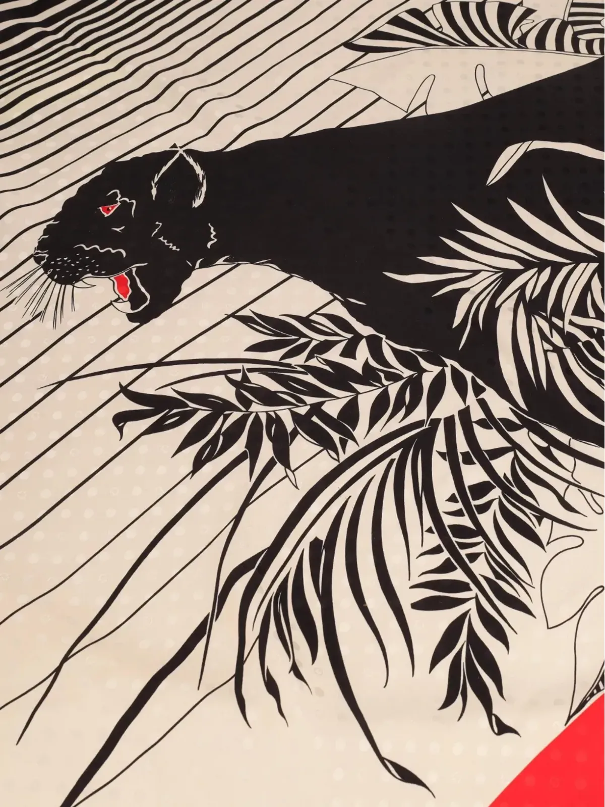 Mila Schon Vintage ブラックパンサー スカーフ - 画像4
