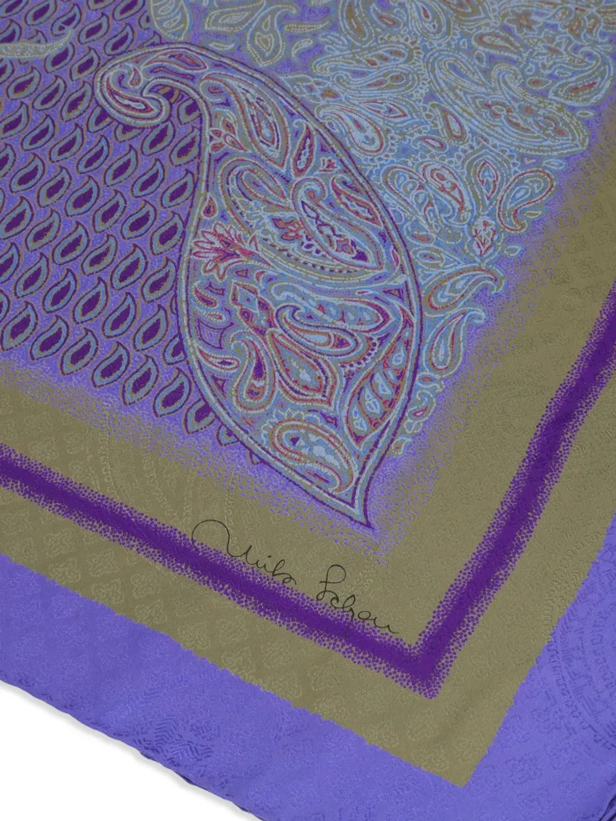 Mila Schon Vintage ビンテージ シルクスカーフ - 画像2
