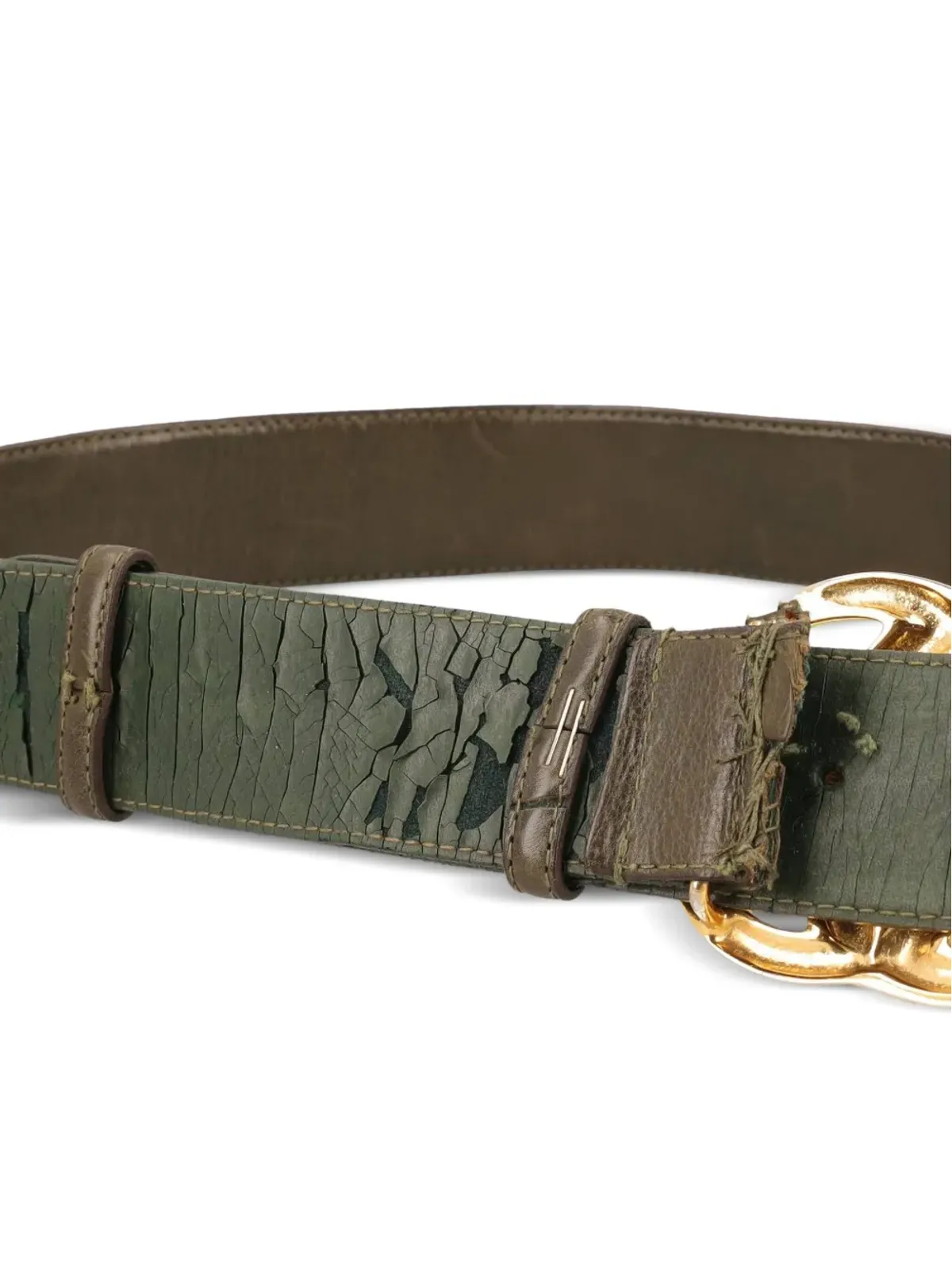 Gucci Pre-Owned レザー バケットベルト - 画像4