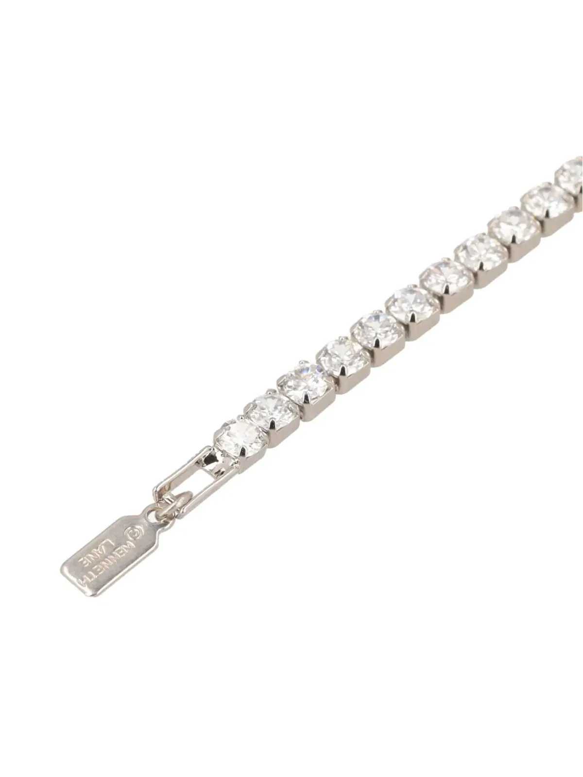 Kenneth Jay Lane Vintage pre-owned rhinestone-embellished tennis bracelet - Silver - 画像2