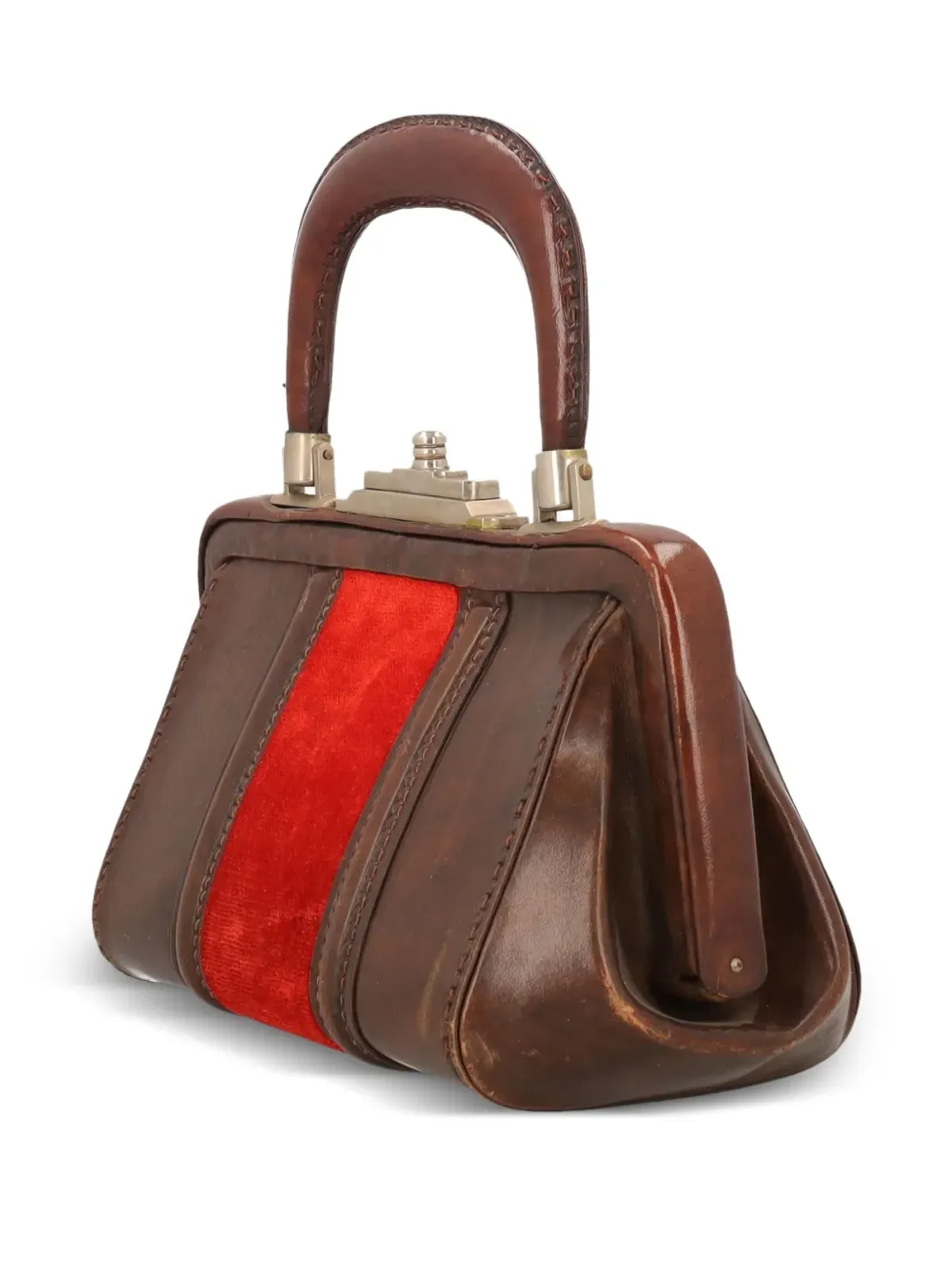 Roberta di Camerino Pre-Owned Bagonghi レザー バッグ ブラウン - 画像5