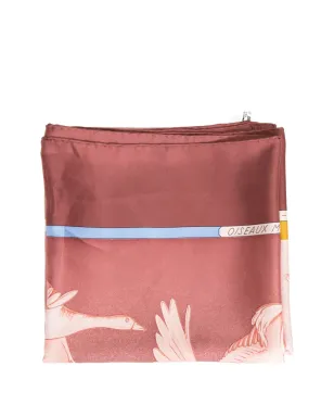 Hermès ビンテージ 1970年代 Oiseaux Migrateurs シルク スカーフ - ピンク - サムネイル2