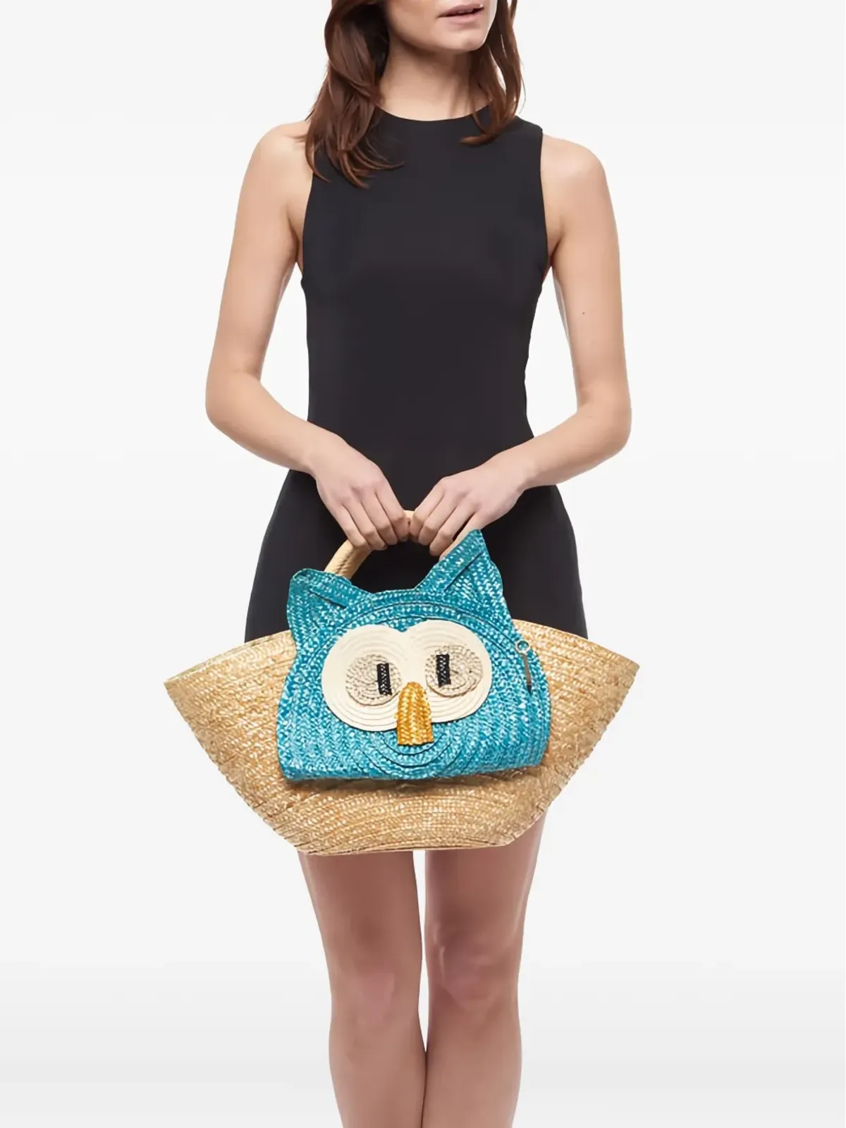 la milanesa フクロウ顔ストローショルダーバッグ - 画像2