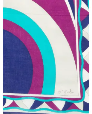 PUCCI Pre-Owned コットン スカーフ ブルー - サムネイル5