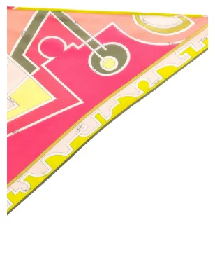 PUCCI Pre-Owned 2000年代 ピンクのシルク三角形スカーフ - サムネイル3