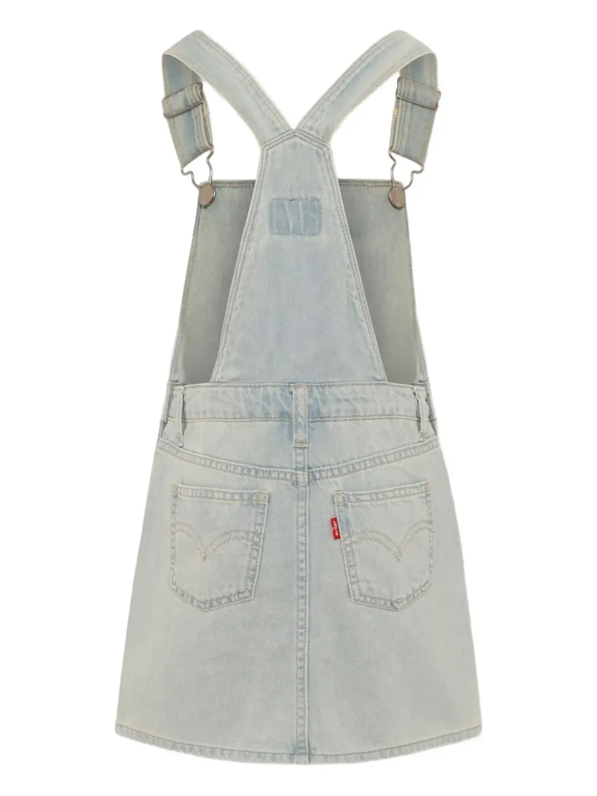 Levi's Kids ロゴアップリケ デニム プレイスーツ - 画像2