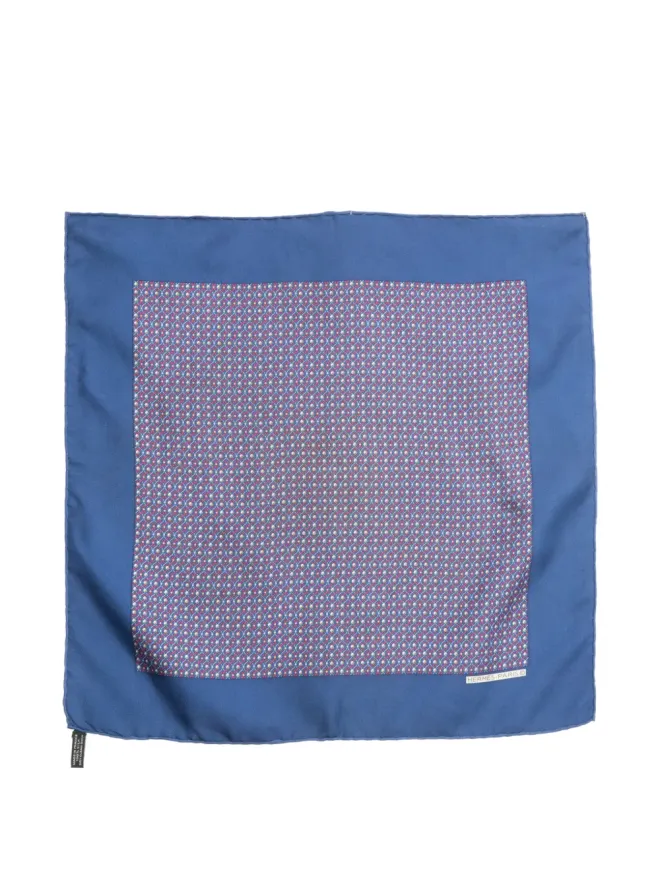 Hermès Pre-Owned Hermès ビンテージ Gavroche プリント シルク スカーフ ブルーの商品画像