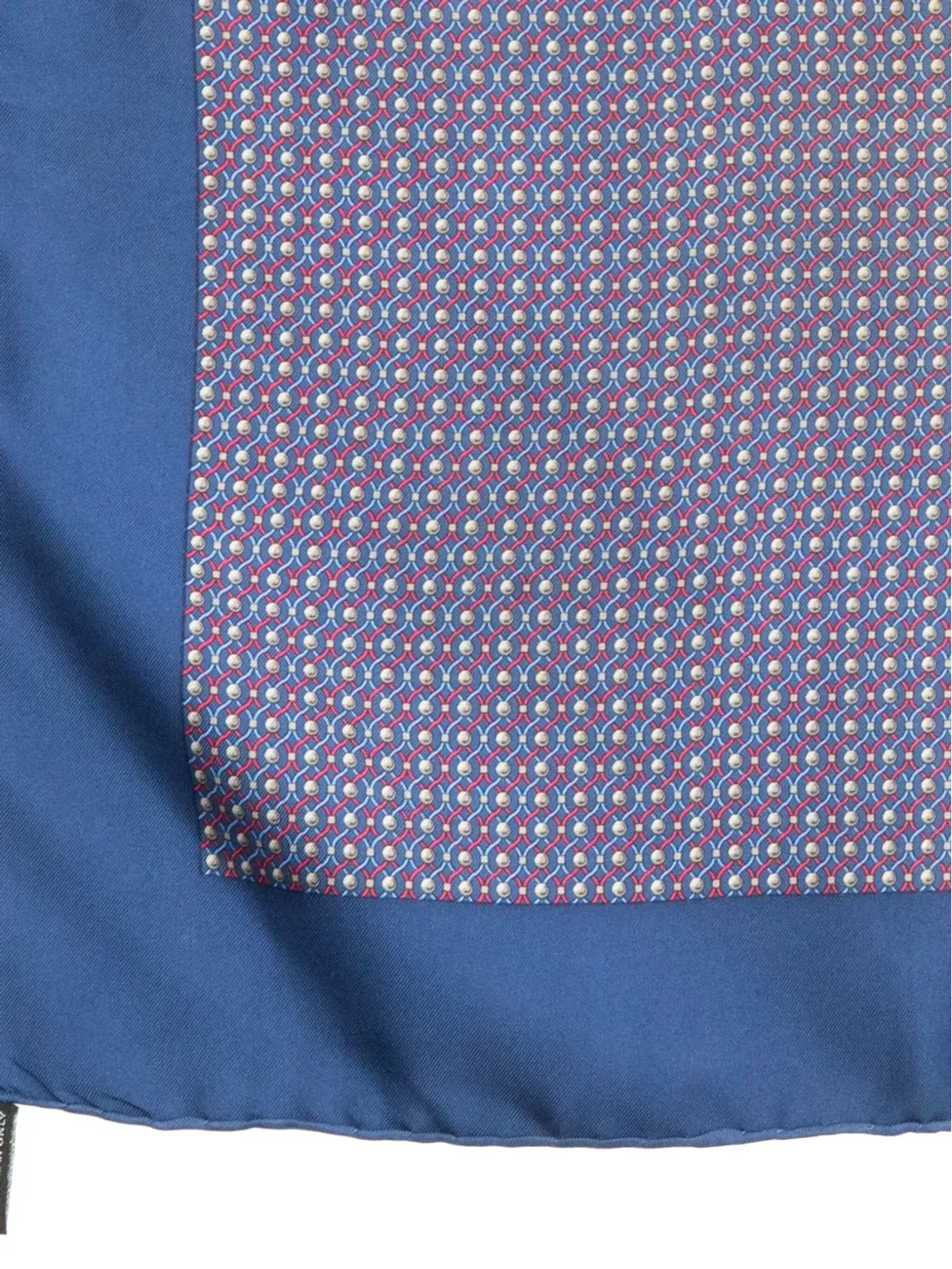 Hermès ビンテージ Gavroche プリント シルク スカーフ ブルー - 画像5