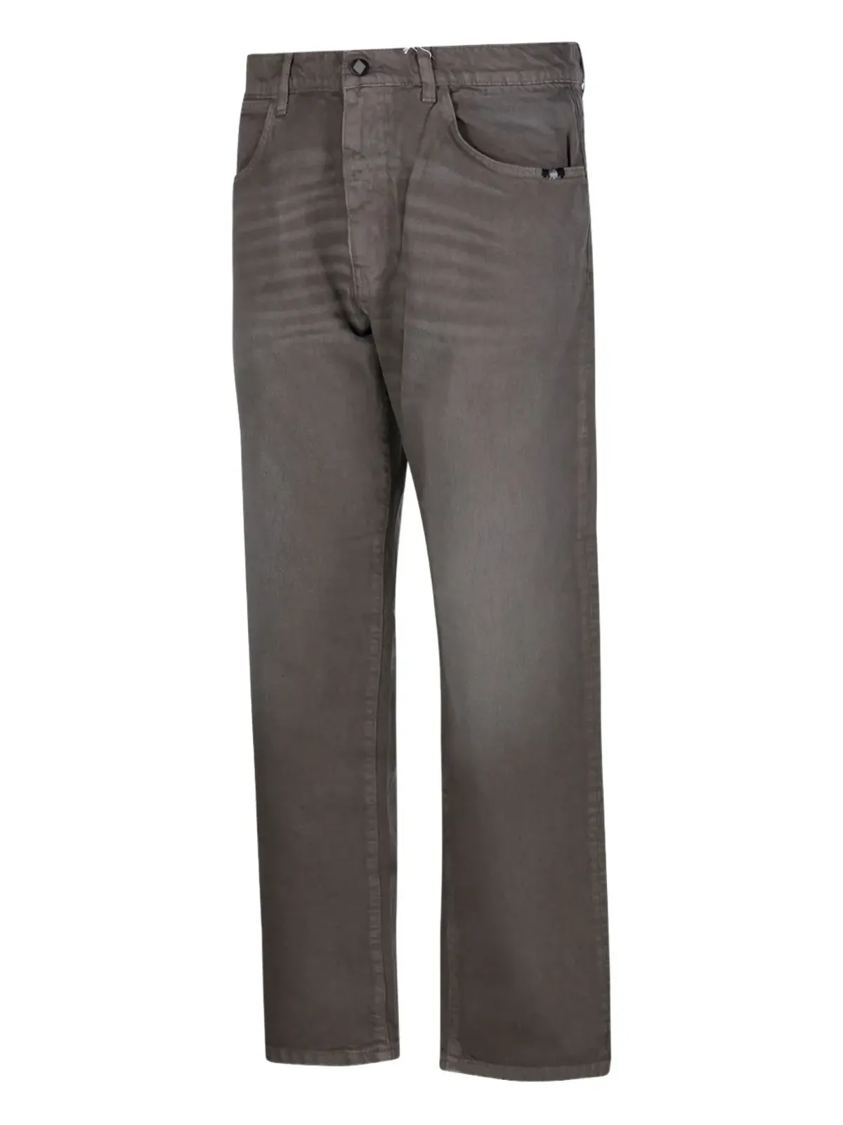 AMISH logo-patch jeans - Grey - 画像3