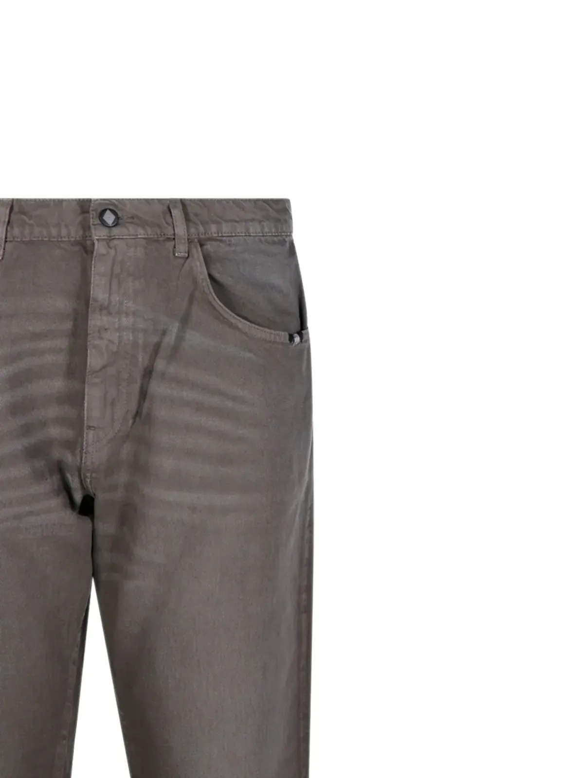 AMISH logo-patch jeans - Grey - 画像4