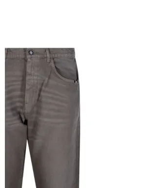 AMISH logo-patch jeans - Grey - サムネイル4