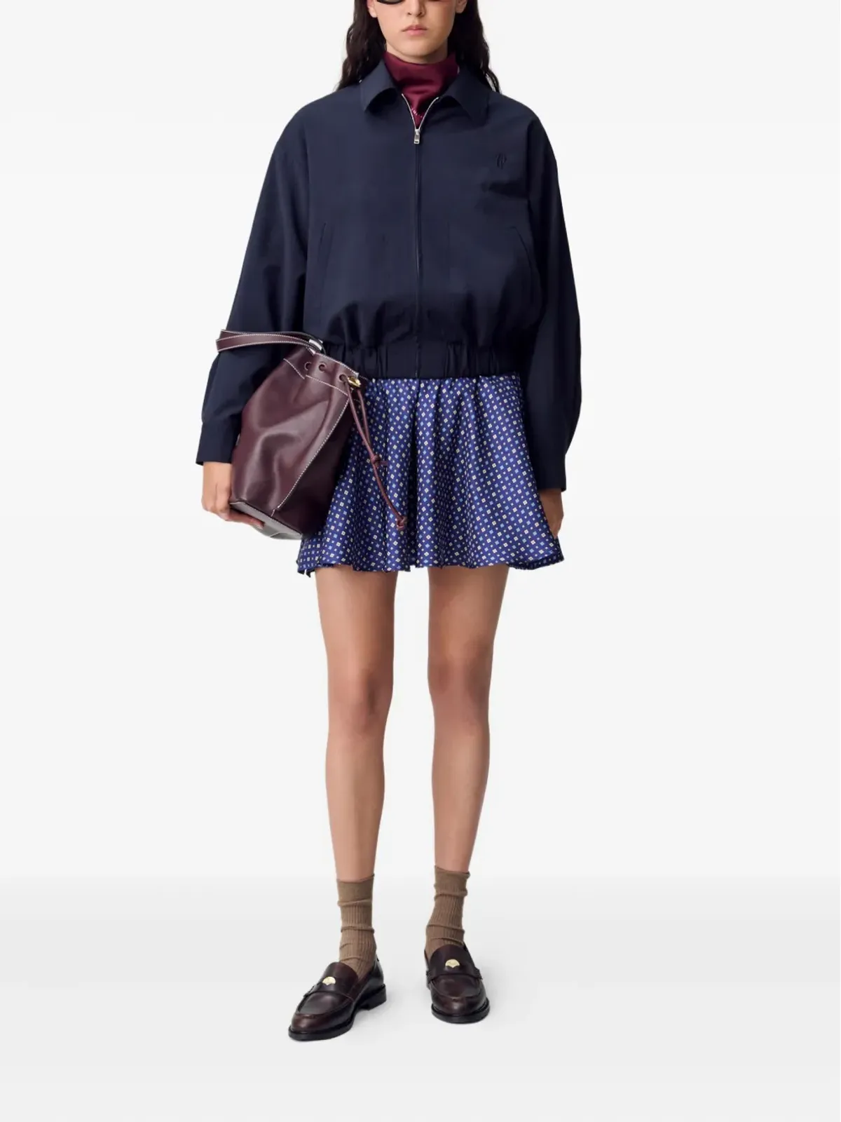 Claudie Pierlot クロップドジップアップジャケット - 画像2