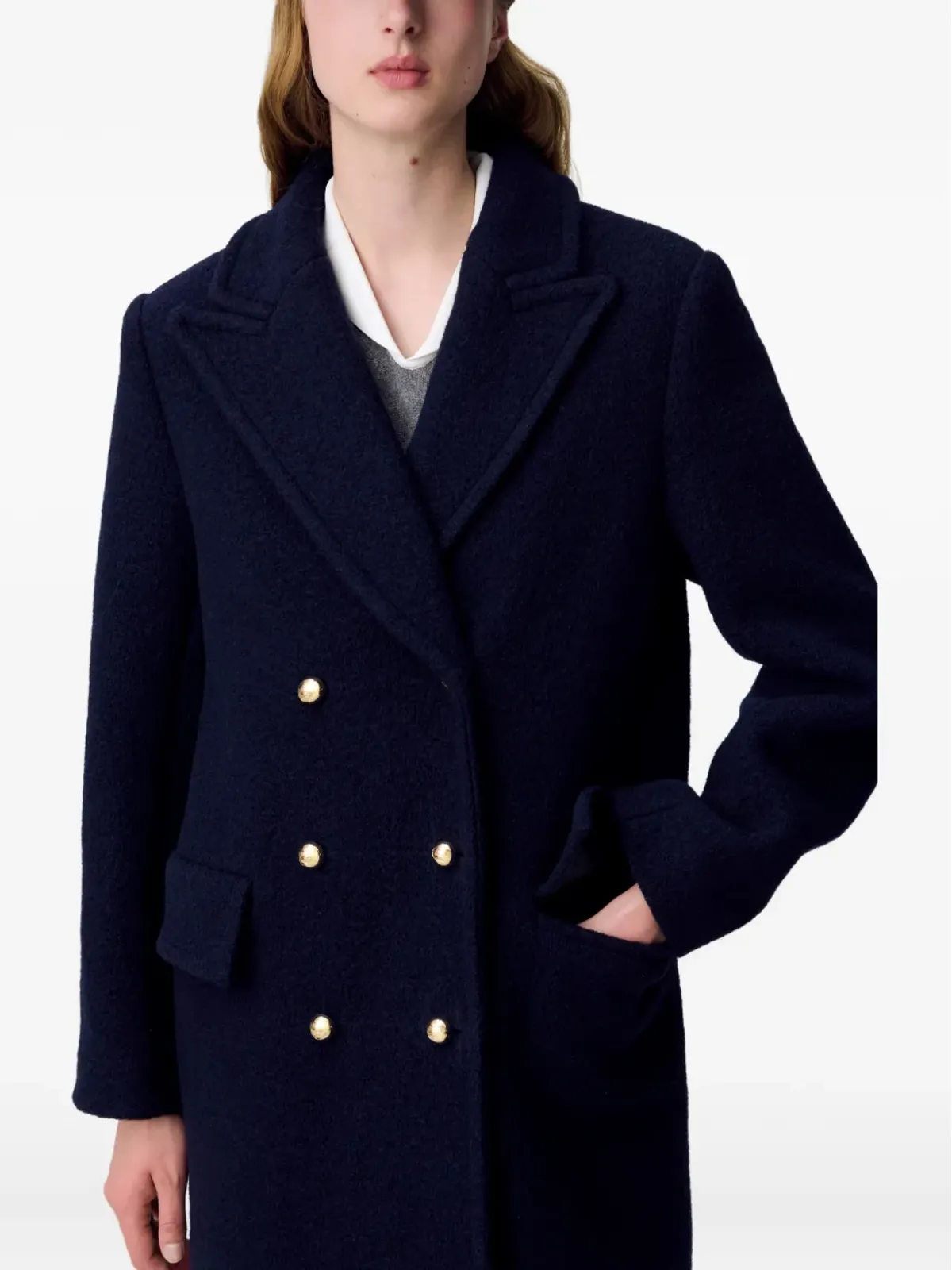 Claudie Pierlot ダブルブレスト ウールコート - 画像5