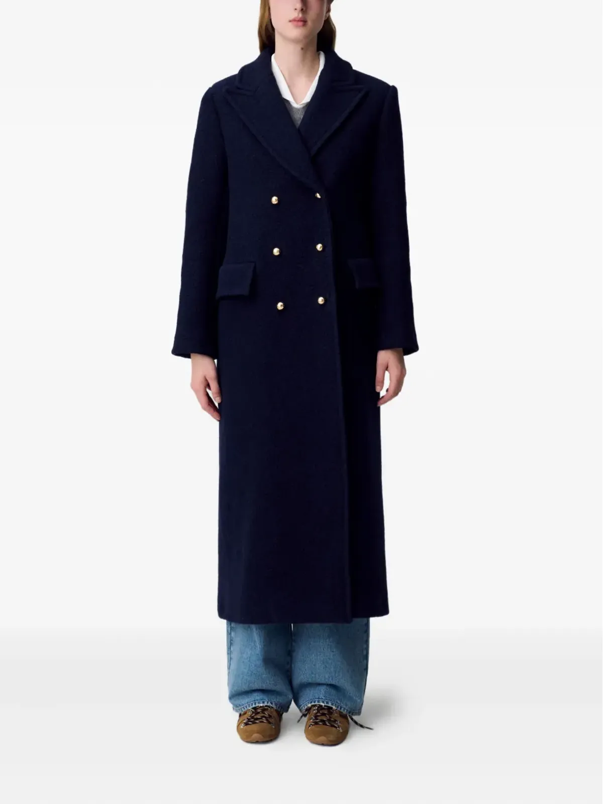 Claudie Pierlot ダブルブレスト ウールコート - 画像2